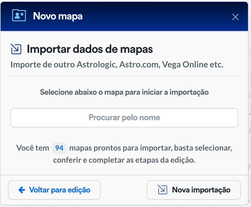 Importar dados de vários mapas