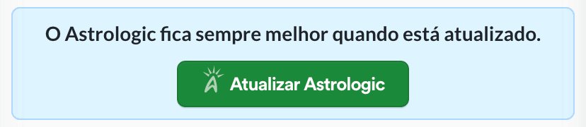 Botão de atualizar manualmente na seção ajuda do app
